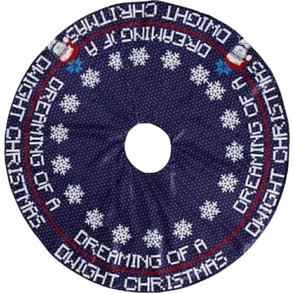The Office Christmas Tree Skirt  Dreaming Of A Dwight Christmas 48”‎